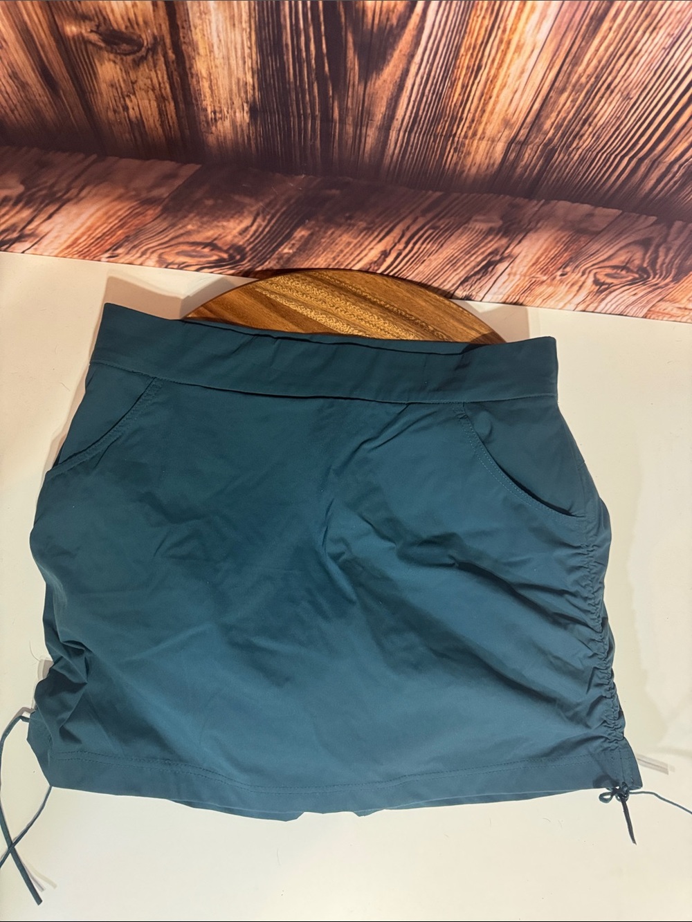 Columbia Teal Active Skort with Side Drawstrings
